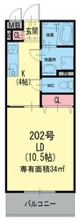 クリエオーレ八雲西町の物件間取画像